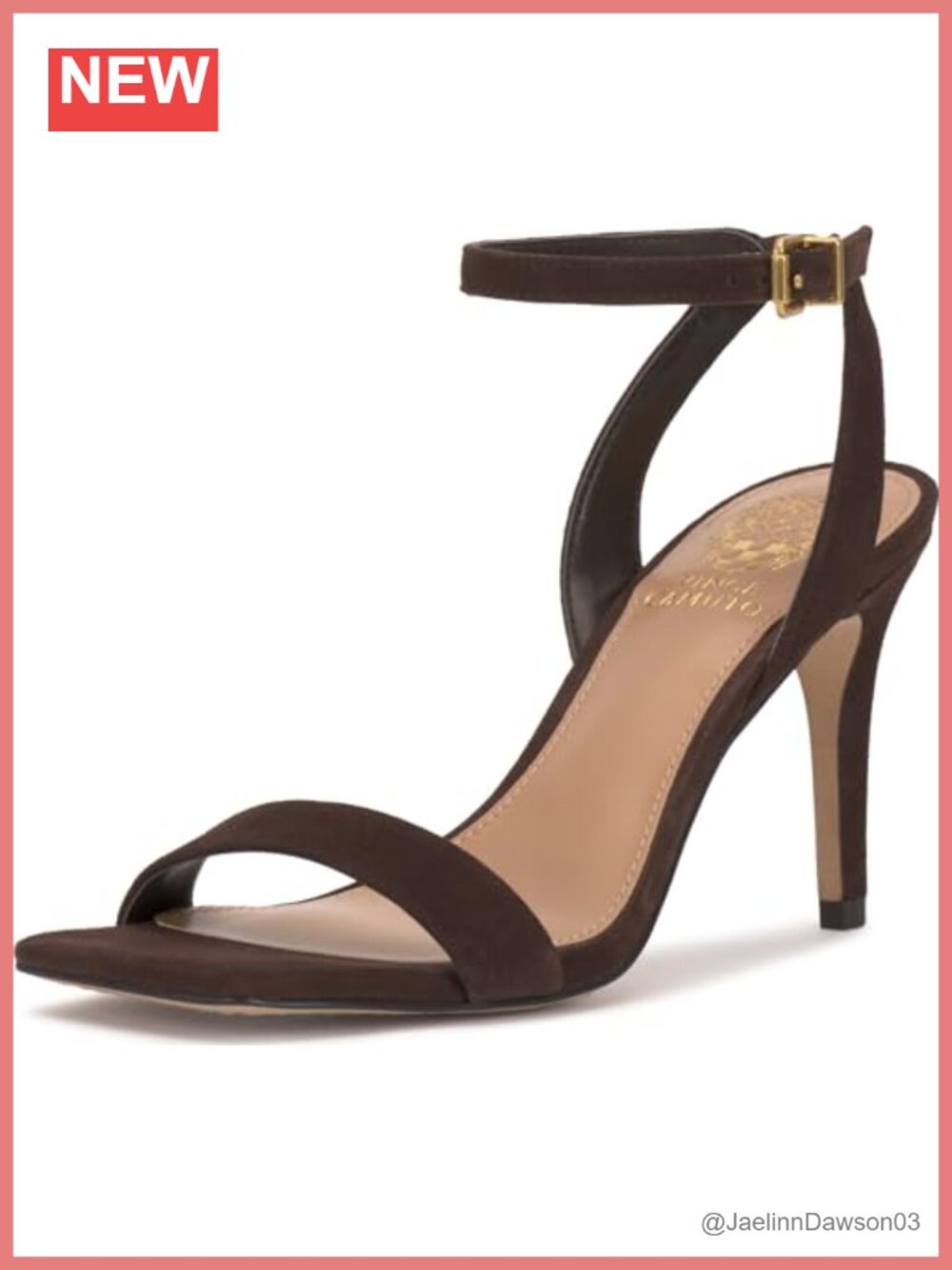 Vince Camuto Saprenda2 Women's Heeled Sandals Suede Stiletto Ankle Strap Square